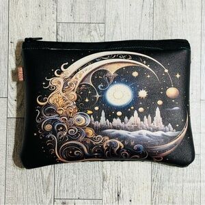 Celestial Quarter Moon Wristlet